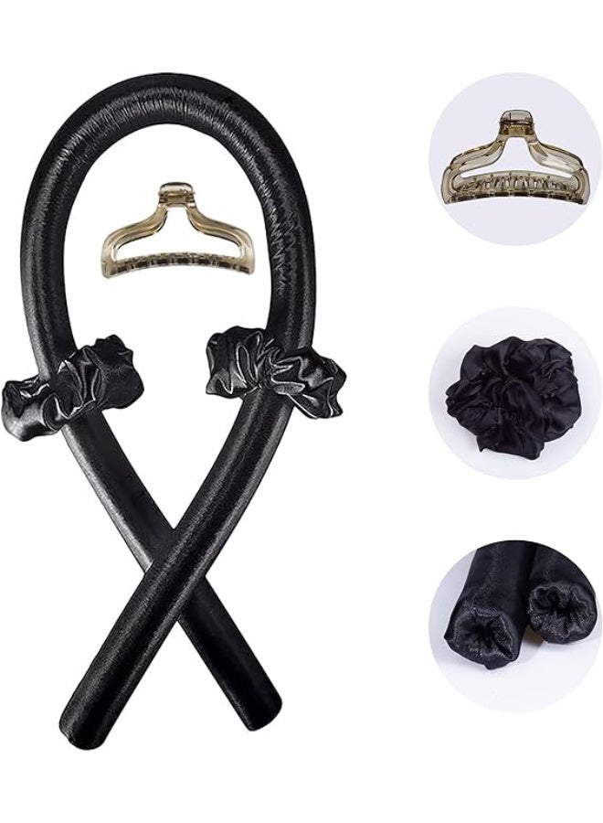 مجدلات شعر بدون حرارة يمكن النوم بها، مجدلات شعر ناعمة بدون حرارة، رباط شعر لتجعيد الشعر الطويل، أدوات تصفيف الشعر للنوم لعمل تموجات (متعددة الألوان) - Image 2